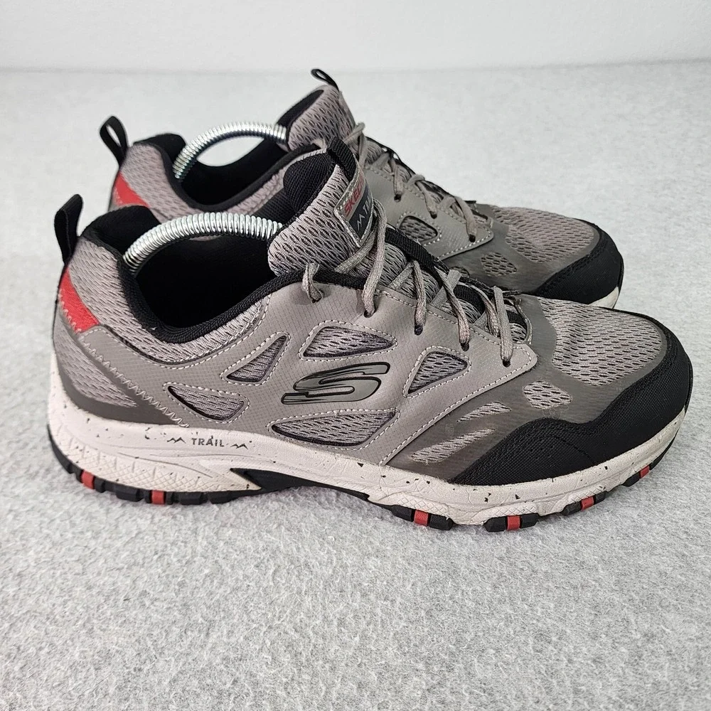 Skechers Trail Sneakers Mens Size 11 Hillcrest Gray Lace Up Casual Shoes 237265W